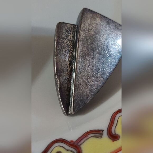 Sterling Silver 925 Vintage Clip On Earrings Large 3D Puff - Picture 4 of 14